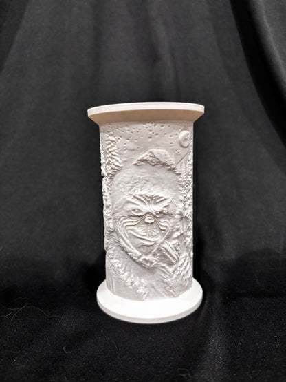 Grinch Litho with Tea Light