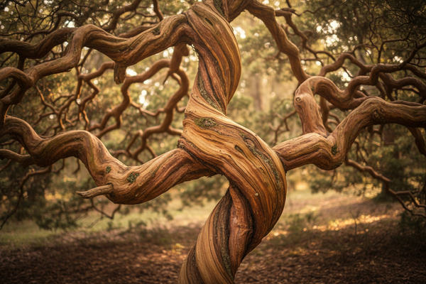 beautiful twisted tree